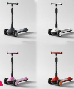 Childrens Scooter For Ages 3-12 Flashing Foldable Anti Tipping Gliding - Image 2