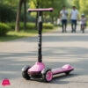 Childrens Scooter For Ages 3-12 Flashing Foldable Anti Tipping Gliding