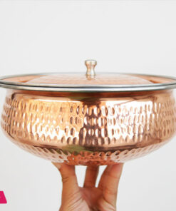 Copper Steel Handi For Serving Hammered Design 10 Copper Steel Handi For Serving Hammered Design - Image 4