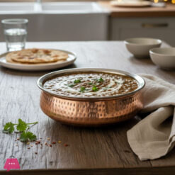 Copper Steel Handi For Serving Hammered Design