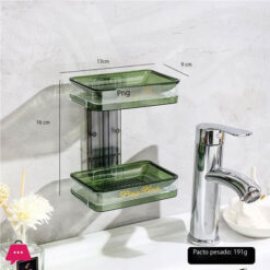 Creative Wall-Mounted Bathroom Soap Dish (No Drilling Required)