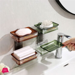 Creative Wall-Mounted Bathroom Soap Dish (No Drilling Required)