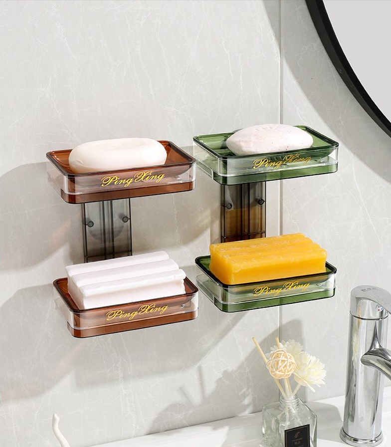 Creative Wall-Mounted Bathroom Soap Dish (No Drilling Required) 17 Creative Wall-Mounted Bathroom Soap Dish (No Drilling Required)