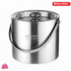 Danny Home Stainless Steel Double Wall Ice Bucket With Lid 1.6Liter