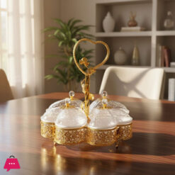 Divided Serving Platter Dryfruits Container for Wedding Dining Room Party