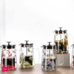 Double Wall French Press Coffee Maker Heat-Resistant Glass Teapot