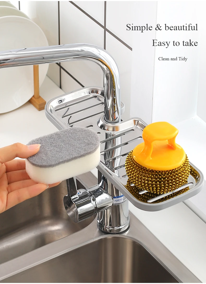 Ecoco Kitchen Faucet Drain Rack Sink Draining Basket 14 Ecoco Kitchen Faucet Drain Rack Sink Draining Basket