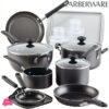 Farberware Cookstart Non-Stick Pots and Pans Set Induction Safe Cookware Set 20-Piece