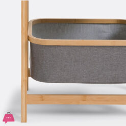 Folding Bamboo Two &Amp; Three-Tier Storage Basket