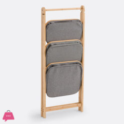 Folding Bamboo Two &Amp; Three-Tier Storage Basket
