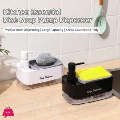 Hand and Dish Soap Dispenser Set Detergent Dispenser 2-in-1 Countertop Soap Pump Dispenser for Kitchen Sink