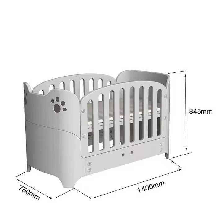 Infantes Baby Fiber &Amp; Wooden Cot Grey 9 Infantes Baby Fiber &Amp; Wooden Cot Grey