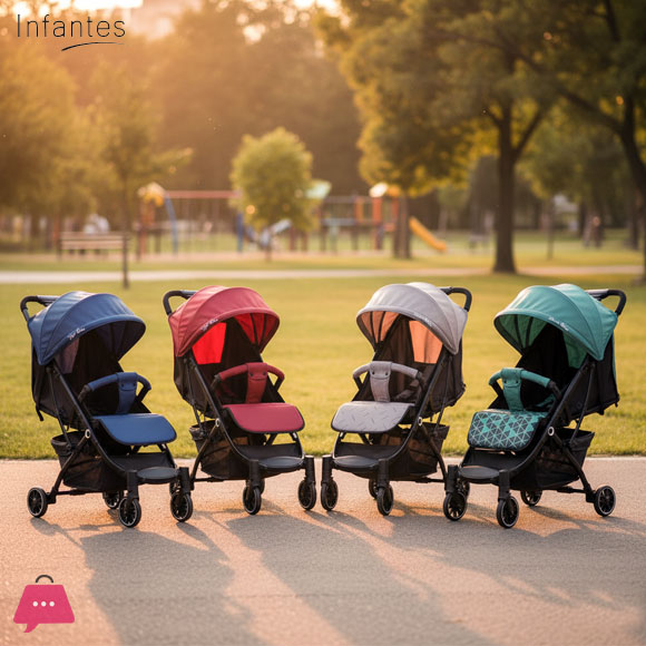 Infantes Baby Stroller One Hand Folding With Suspension 3 Infantes Baby Stroller One Hand Folding With Suspension - Image 2