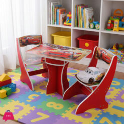 Kids Study Table Wooden Table Chair High Quality 2-Chair 1-Table