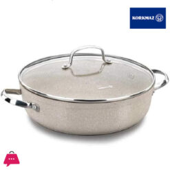 Korkmaz Granita Forged Aluminium Low Casserole 24X6.5cm