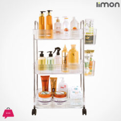Limon 3 &Amp; 4 Tier Clear Acrylic Smart Trolley