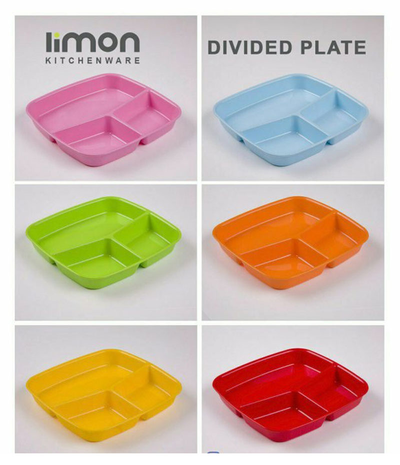 Limon 3-Divided Plate For Kids 6 Limon 3-Divided Plate For Kids