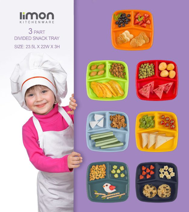 Limon 3-Divided Plate For Kids