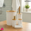 Limon Bamboo Lid Bathroom Set of 5
