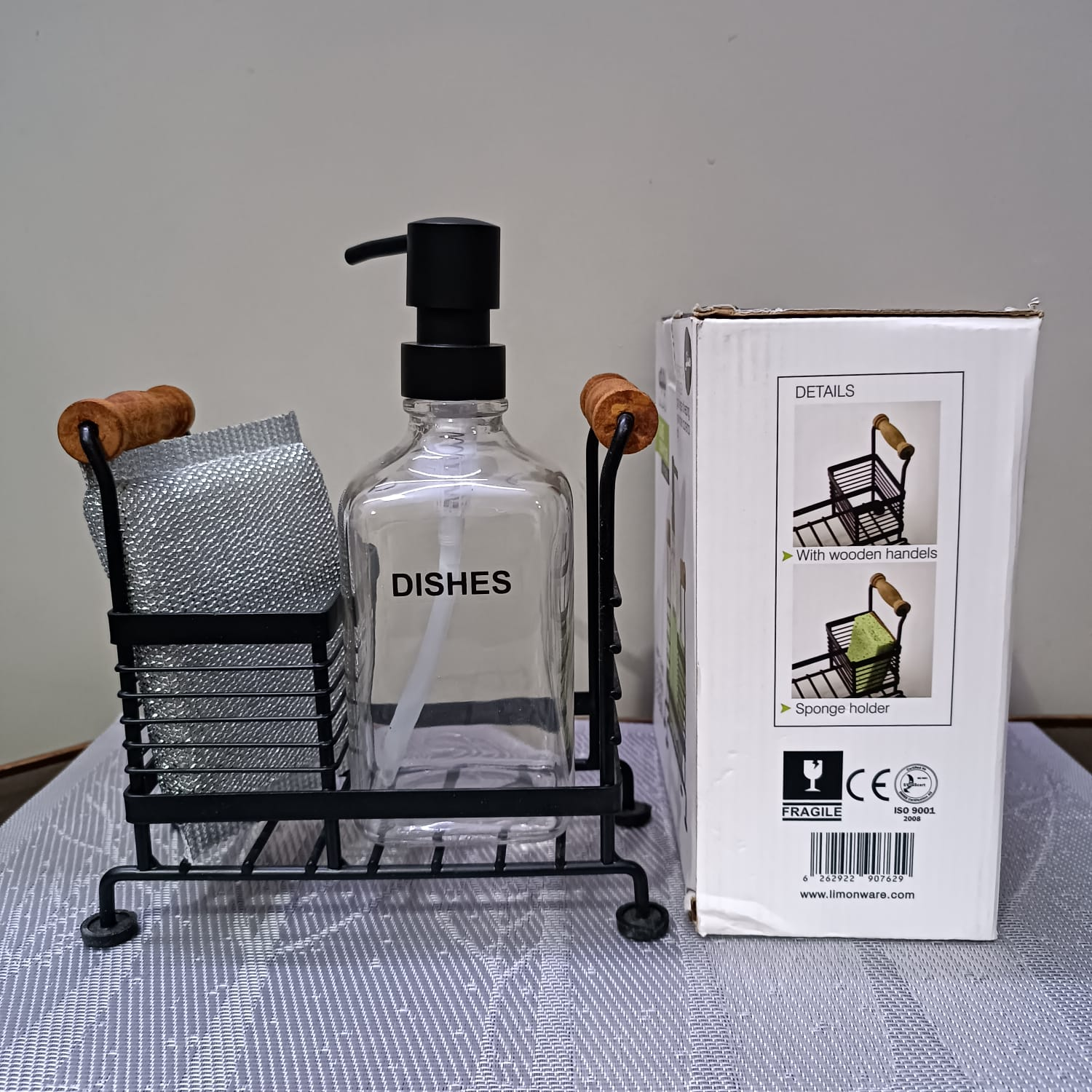 Limon Dishwashing Liquid Soap Dispenser Of Glass With A Sponge Iran Made 6 Limon Dishwashing Liquid Soap Dispenser Of Glass With A Sponge Iran Made