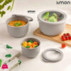 Limon Food Container Round With Vented Lid Set Of 3
