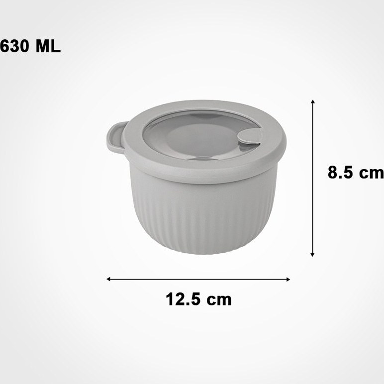 Limon Food Container Round With Vented Lid Set Of 3