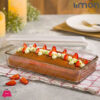 Limon Glass Baking Tray with Lid Rectangular Baking Dish 1.4 Liter - Iran Made