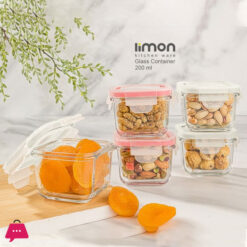 Limon Glass Container 200ml- Iran Made