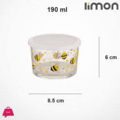 Limon Glass Container With Lid 190Ml