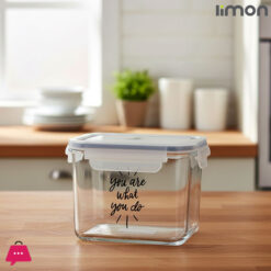 Limon Glass Food Storage Jar With Lid - 920ML