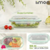 Limon Glass Serving &Amp; Storage Oval Food Container 500-Ml
