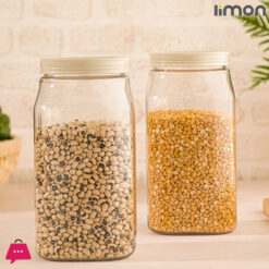 limon Glass Square Pet Spice Jar 1800ml