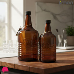 Limon Rustic Glass Brown Bottle