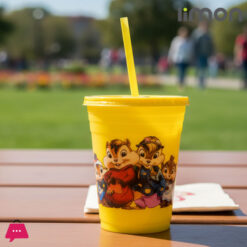 Limon Sports Printed Straw Cup