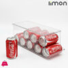 Limon Stackable Soda Can Organizer With Lids, Refrigerator Organizer 1-Pcs