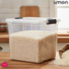 Limon Transparent Square Rice Storage Container 8-Liter