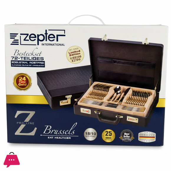 Lot Imported Zepter 72 Pieces - 12 Person Cutlery Set