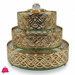 Luxury 3-Piece Golden Bonbonniere Set