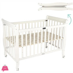 MOON Wooden Foldable Baby Crib