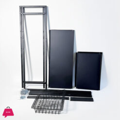 Multi-Layer Vegetable Basket Storage Rack Kitchen Shelving Floor To Floor Multifunctional Microwave Oven Rack Storage Shelf Rack