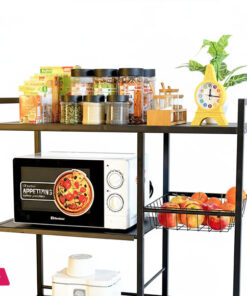 Multi-Layer Vegetable Basket Storage Rack Kitchen Shelving Floor To Floor Multifunctional Microwave Oven Rack Storage Shelf Rack 26 Multi-Layer Vegetable Basket Storage Rack Kitchen Shelving Floor To Floor Multifunctional Microwave Oven Rack Storage Shelf Rack - Image 5