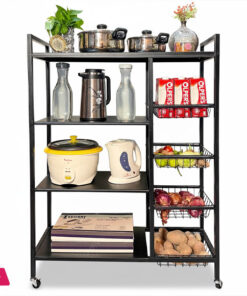 Multi-Layer Vegetable Basket Storage Rack Kitchen Shelving Floor To Floor Multifunctional Microwave Oven Rack Storage Shelf Rack 23 Multi-Layer Vegetable Basket Storage Rack Kitchen Shelving Floor To Floor Multifunctional Microwave Oven Rack Storage Shelf Rack - Image 2