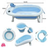 Newborn To Toddler Collapsible Baby Bath Tub Set With Bucket And Spoon 6 In 1