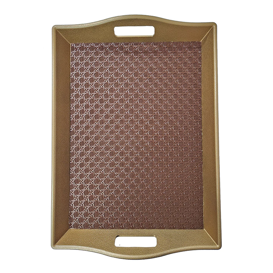 Non-Slip Leather Serving Plastic Tray Rectangle With Handle For Use Of Kitchenware Home 13 Non-Slip Leather Serving Plastic Tray Rectangle With Handle For Use Of Kitchenware Home