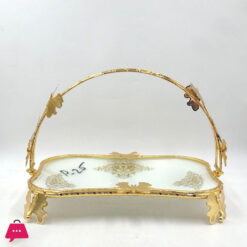 Opulent Golden Decorative Serving Platter