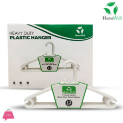Pack of 12 Heavy-Duty Plastic Hangers Premium Quality Ultra-Durable Space-Saving Clothes Hangers