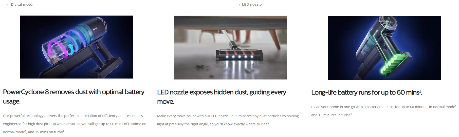 Philips 3000 Series Cordless Vacuum Xc3031/61 5 Philips 3000 Series Cordless Vacuum Xc3031/61