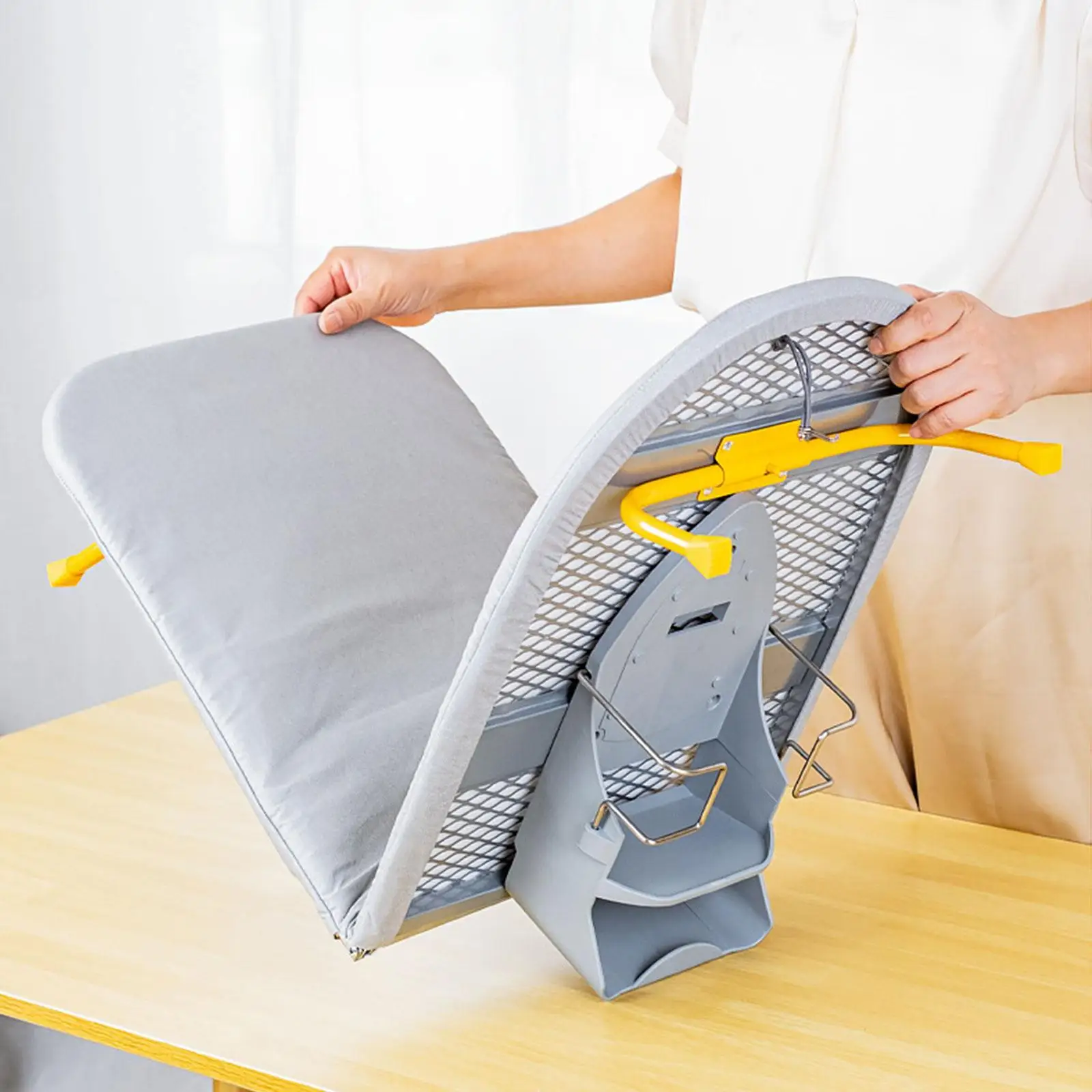 Portable Grey Pocket Folding Table Top Ironing Board 18 Portable Grey Pocket Folding Table Top Ironing Board