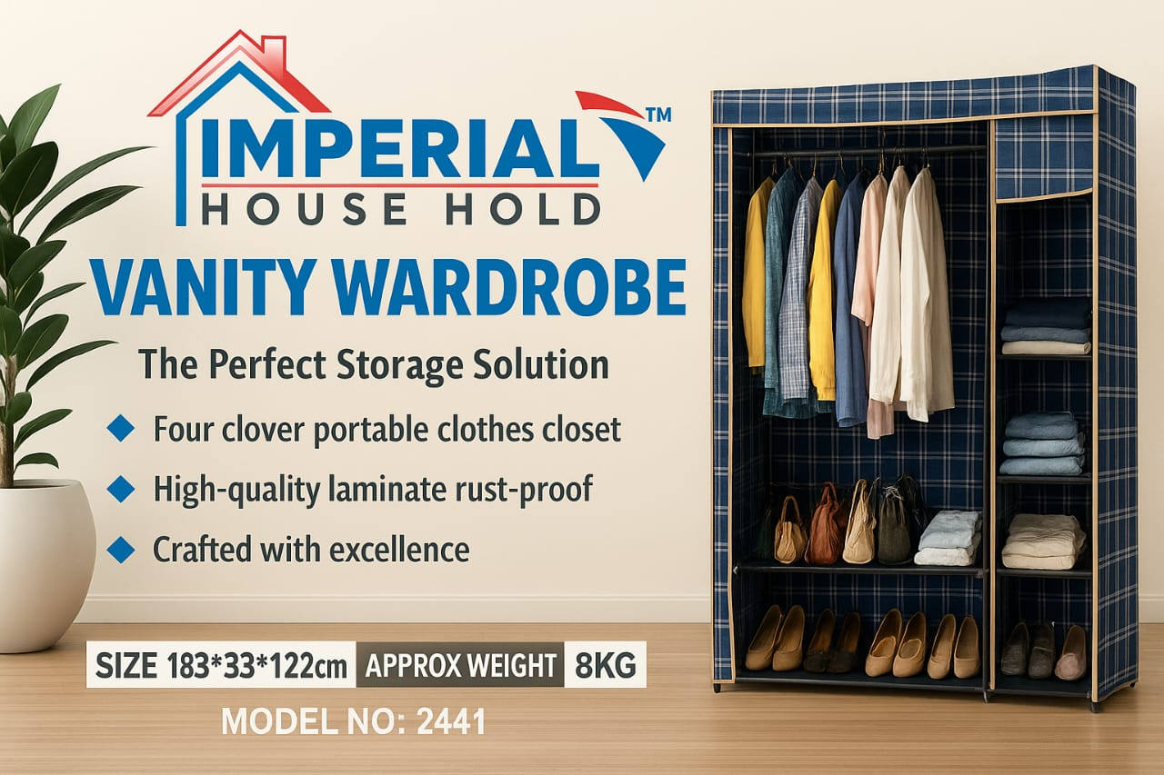 Portable Storage Clothes Wardrobe - 2441