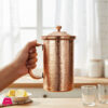Pure Copper Jug Hammered Design Premium Quality - 2 Ltr Capacity